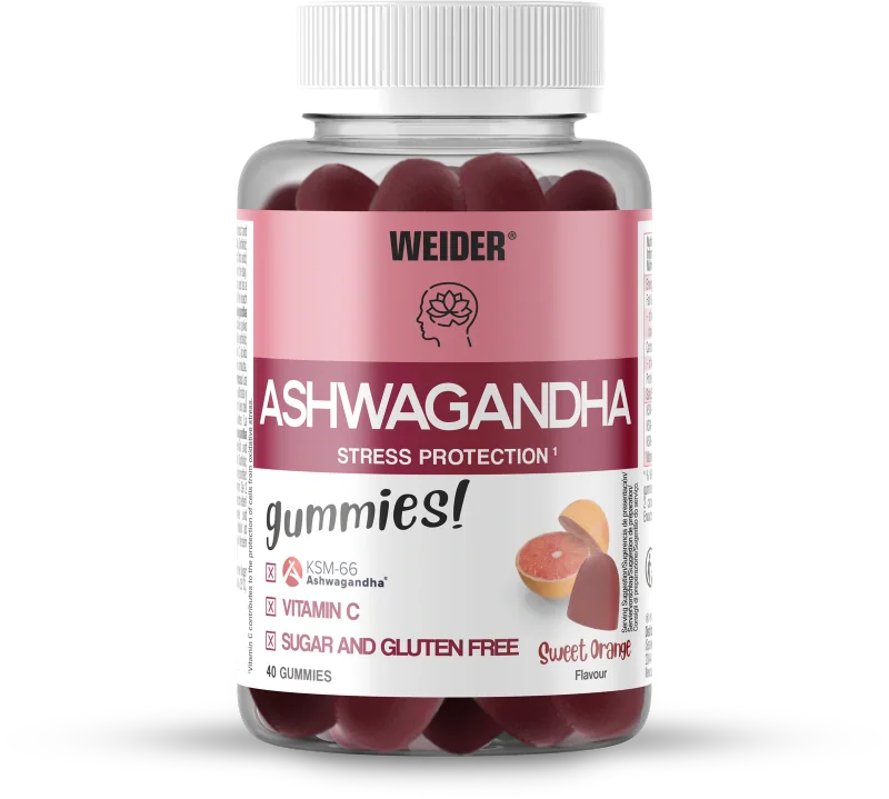 Ashwagandha Gummies · Naranja dulce, 40 gominolas