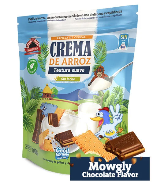 Good Morning Crema de Arroz · Mowgly Chocolate, 1 kg · mowgly chocolate