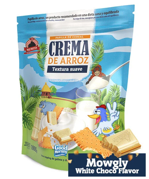 Good Morning Crema de Arroz · Mowgly White Choco, 1 kg · mowgly white choco
