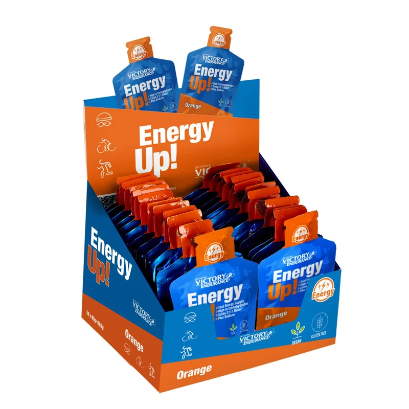 Energy Up Gel · Naranja, 24 geles · 40 g