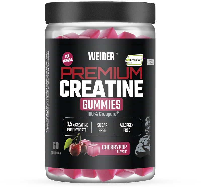 Premium Creatine Gummies · Cereza, 60 gominolas