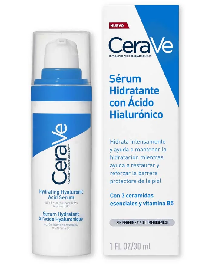 Sérum Hidratante con Ácido Hialurónico, 30 ml