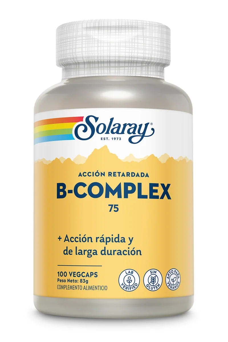 B-Complex 75, 100 cápsulas vegetales