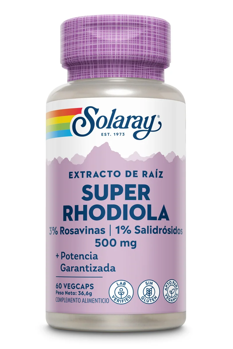 Super Rhodiola 500 mg, 60 cápsulas vegetales