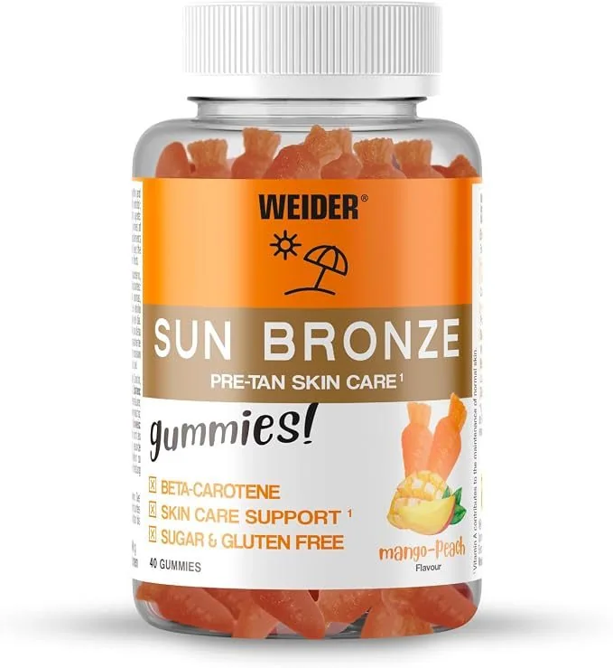 Sun Bronze Gummies · Mango-Melocotón, 40 gominolas
