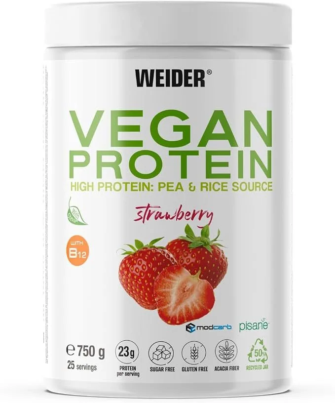 Vegan Protein · Fresa, 750 g