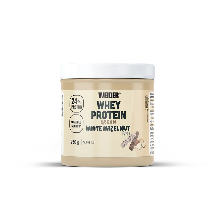 Whey Protein Cream · Chocolate blanco y avellanas, 250 g