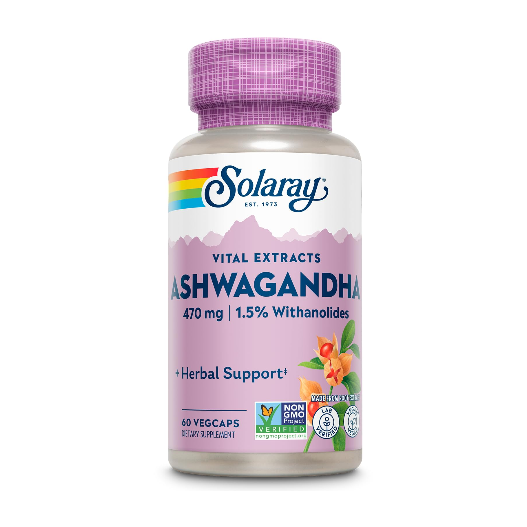 Ashwagandha, 60 cápsulas vegetales