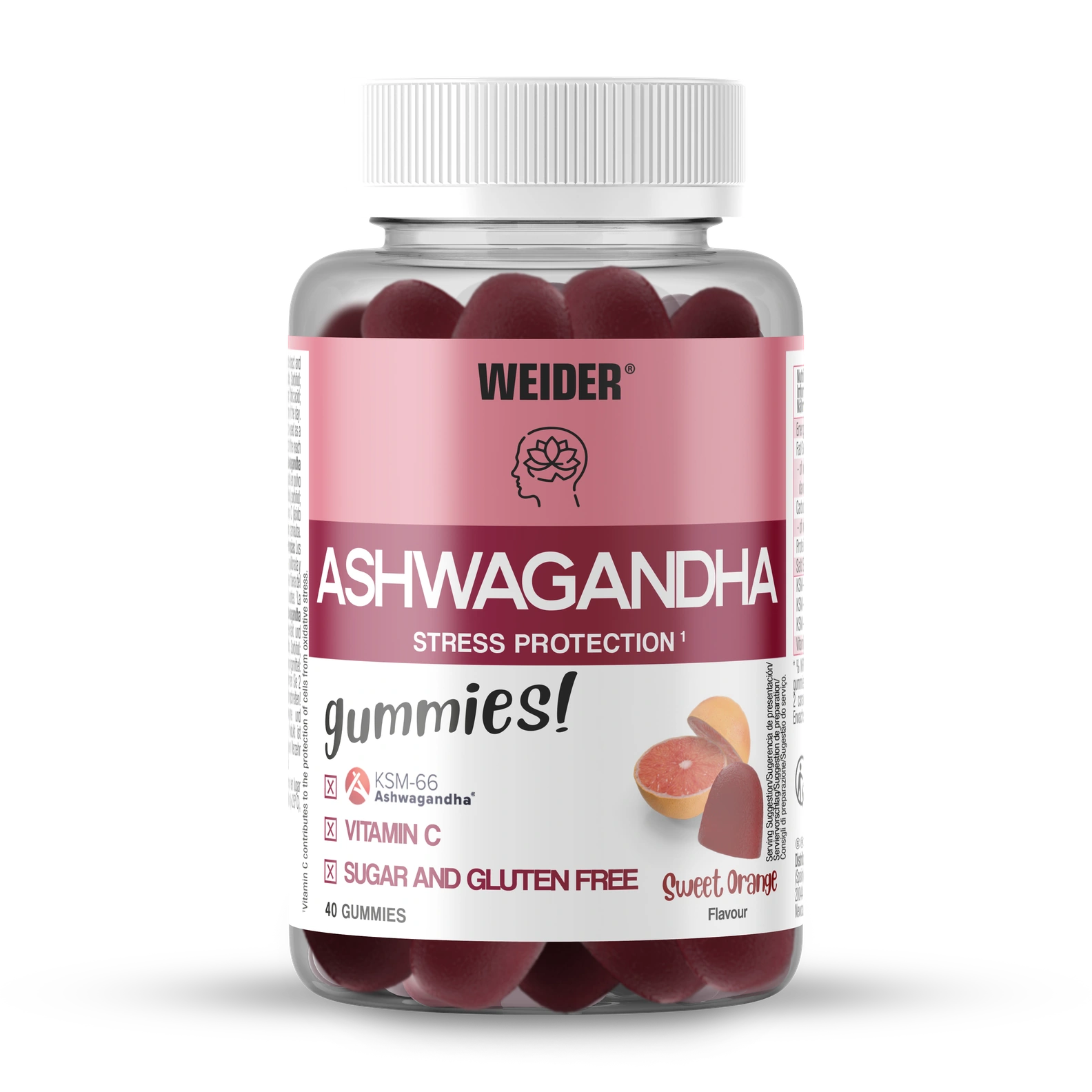 Ashwagandha Gummies · Naranja dulce, 40 gominolas