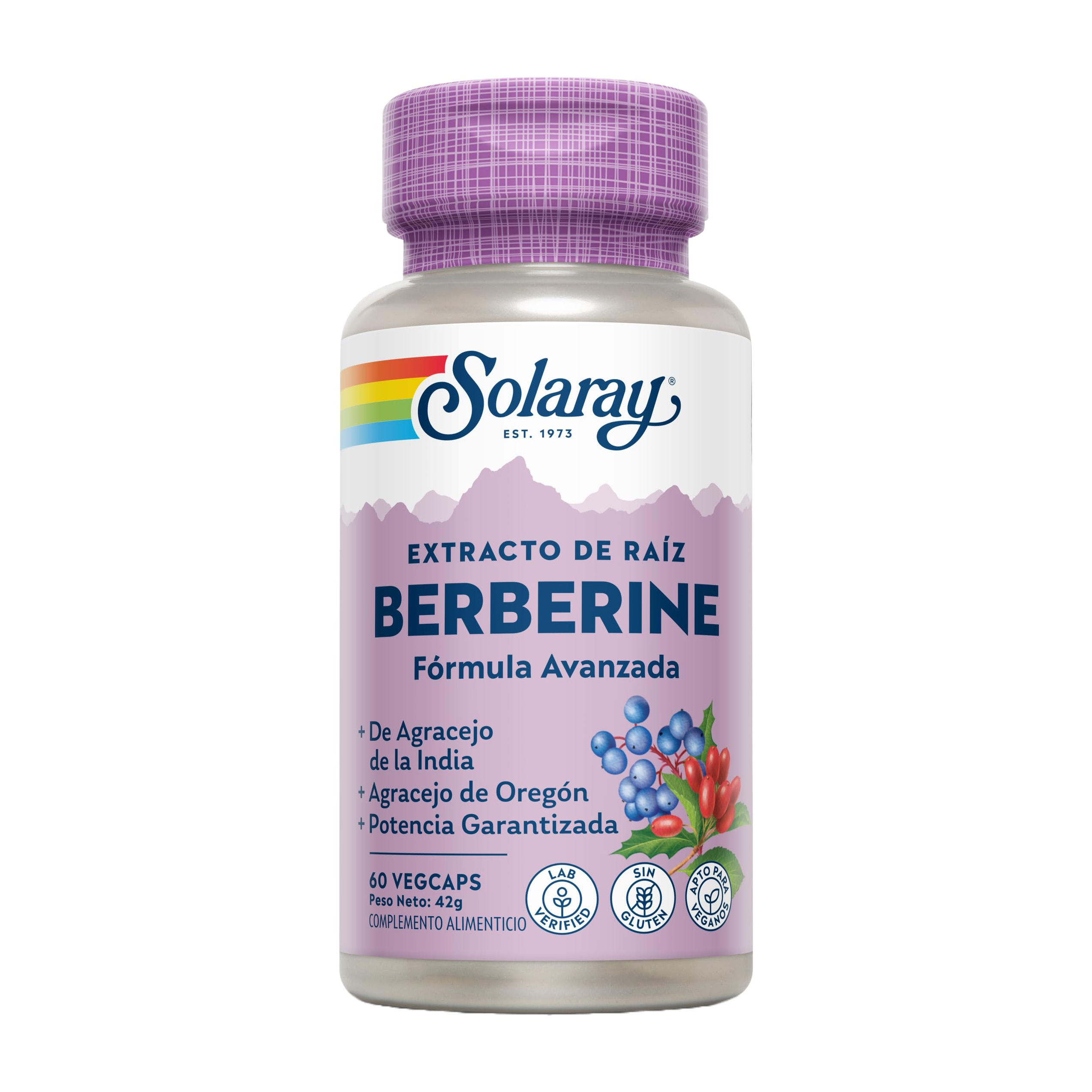 Berberine, 60 cápsulas vegetales