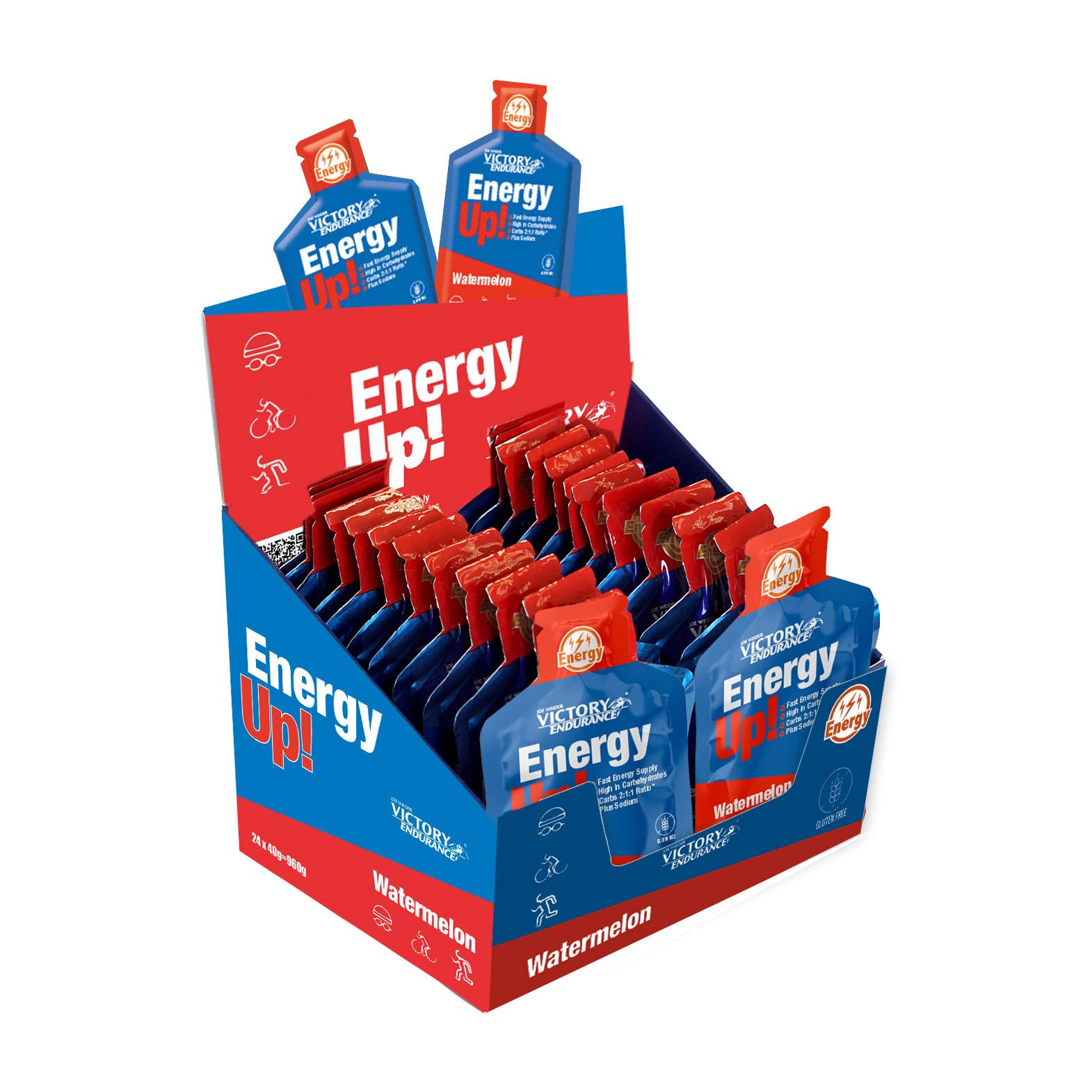Energy Up Gel · Sandía, 24 geles · 40 g