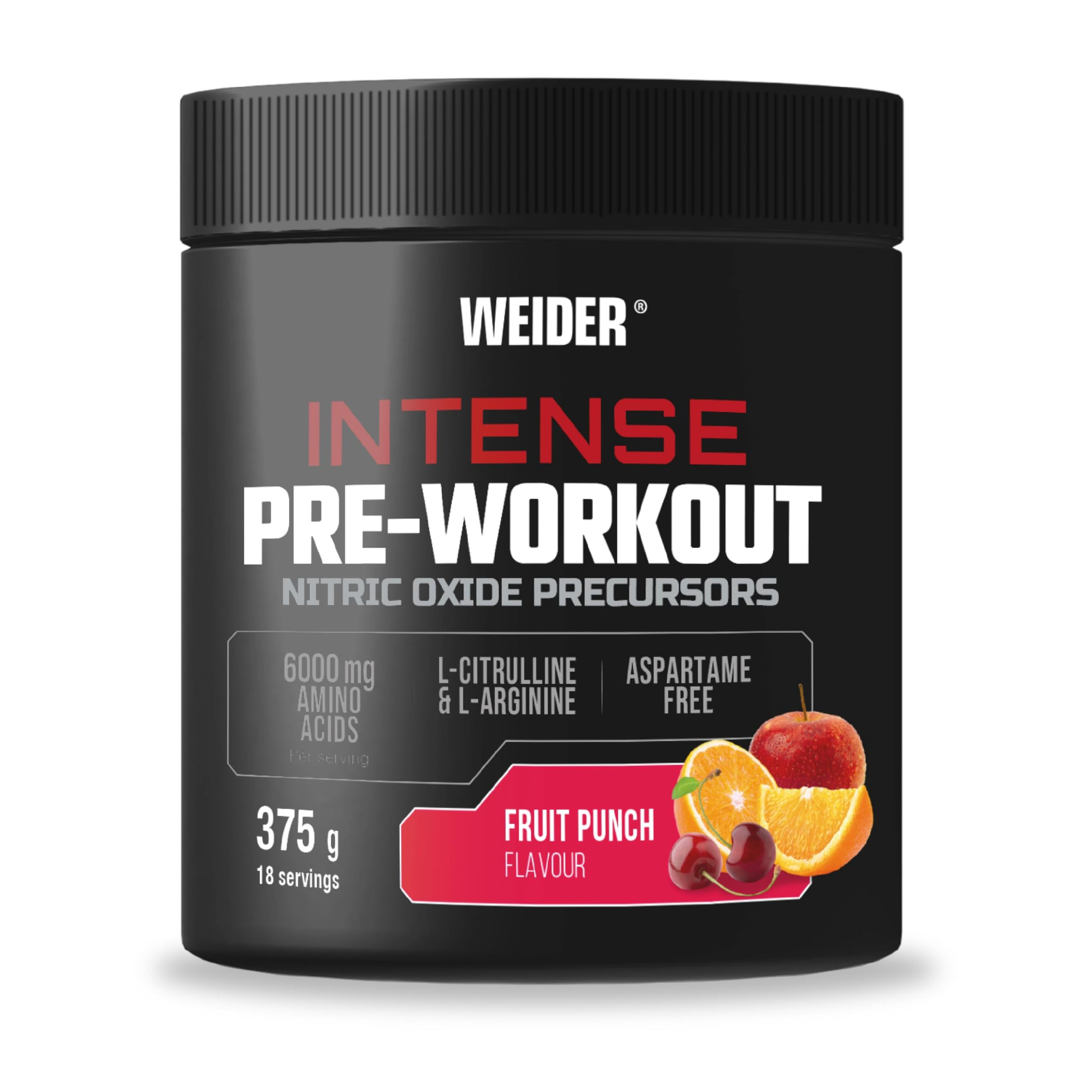 Intense Pre-Workout · Fruit Punch, 375 g · fruit punch