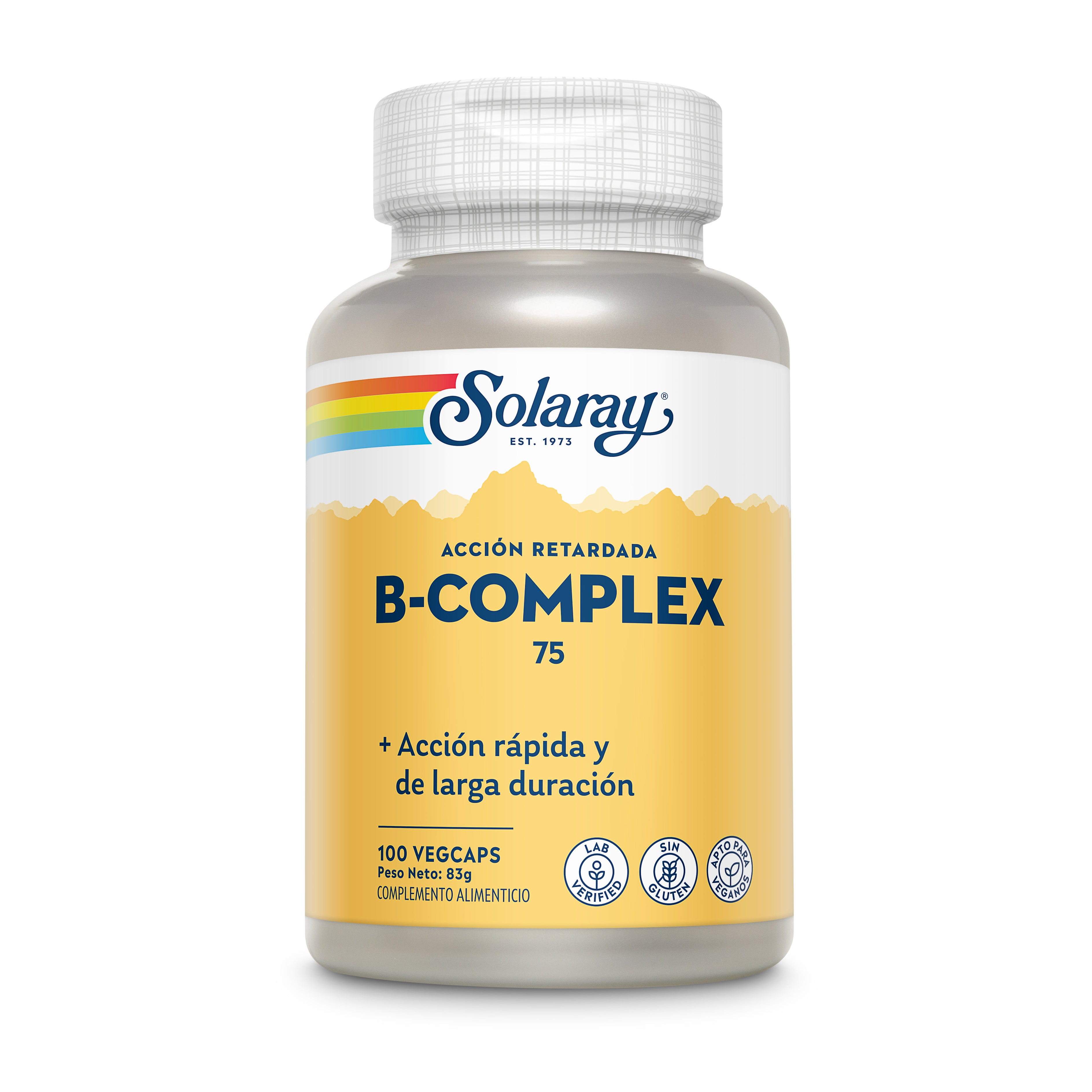 B-Complex 75, 100 cápsulas vegetales