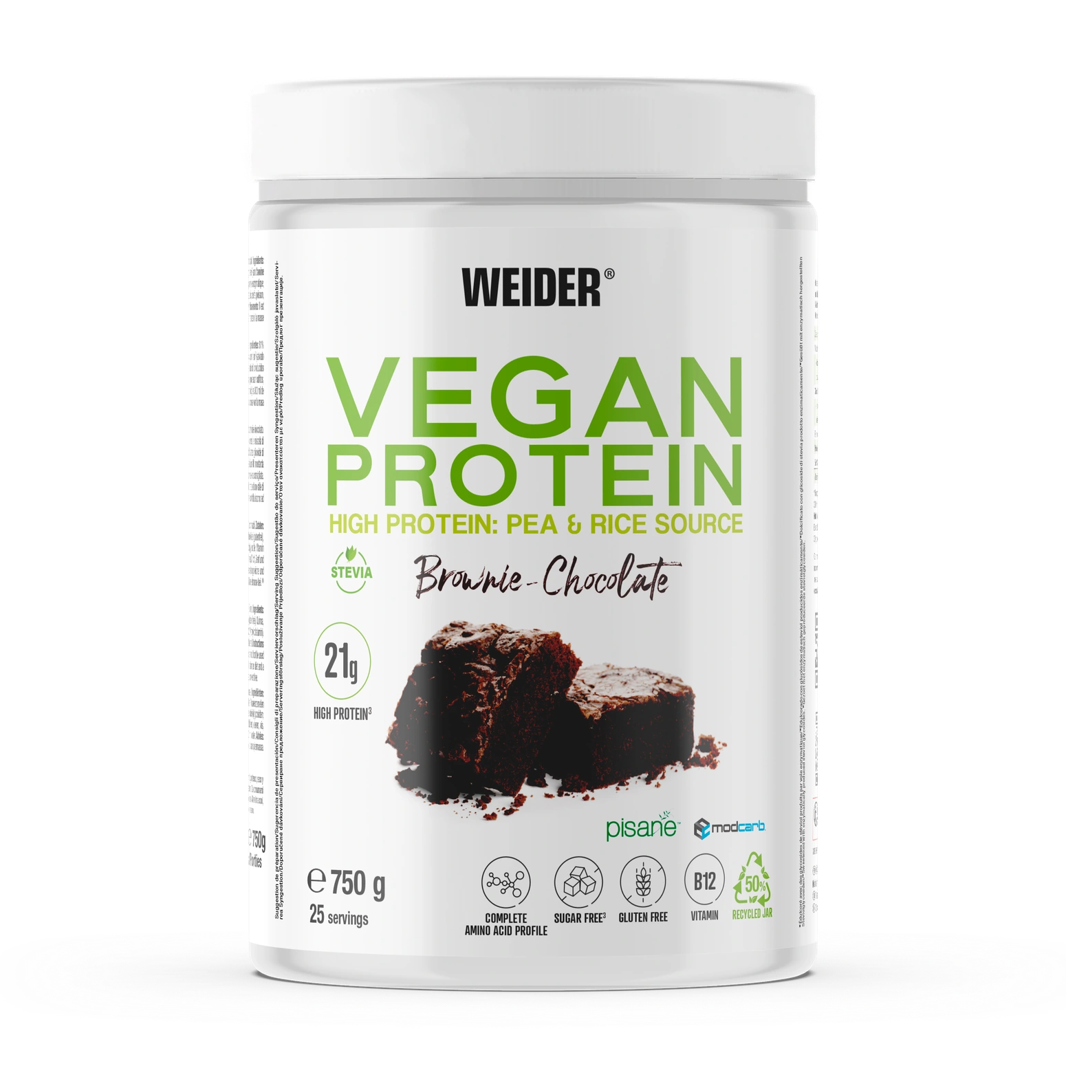 Vegan Protein · Brownie-Chocolate, 750 g
