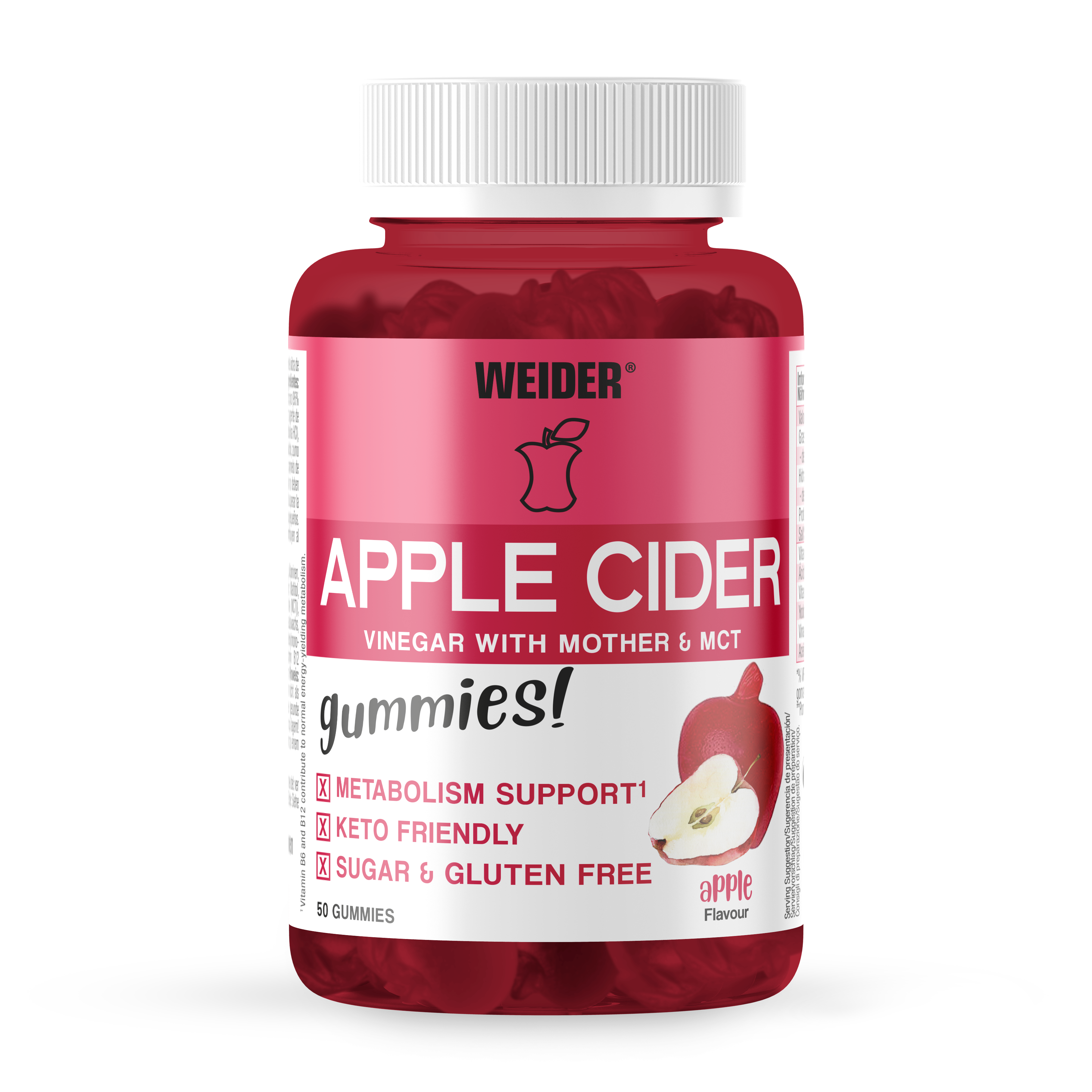 Apple Cider Vinegar Gummies · Manzana, 50 gominolas
