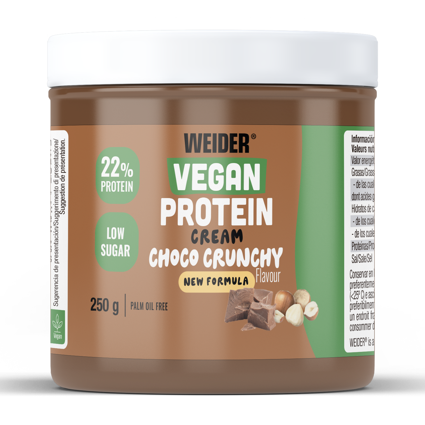 Vegan Protein Cream · Chocolate y avellanas, 250 g