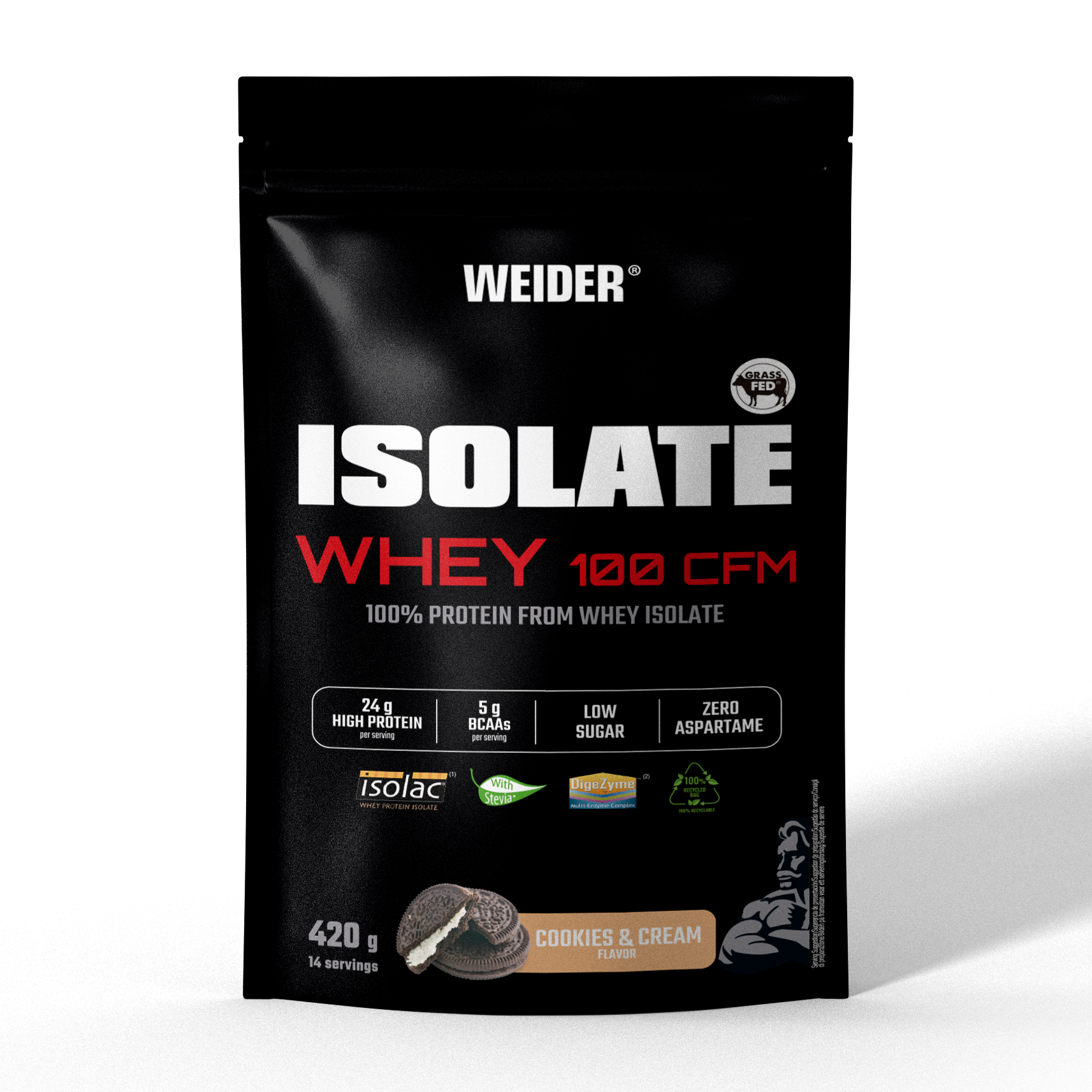 Isolate Whey 100 CFM · Cookies & Cream, 420 g · cookies & cream